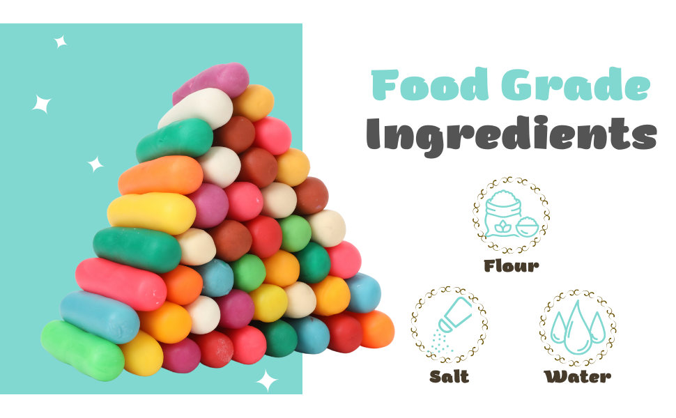 PHILODOGS PlayMasa Playdough, NonToxic 48 Pack Play Dough Set, Mini