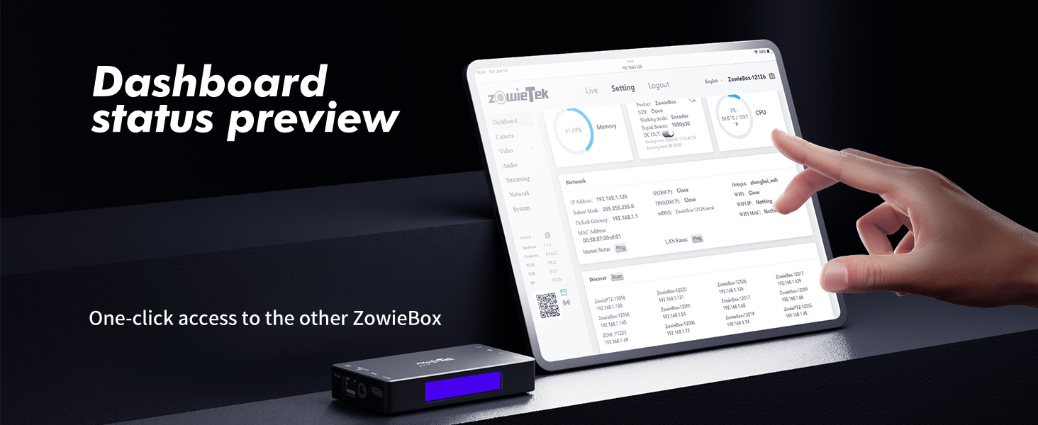 ZowieBox, 4K HDMI Video Encoder/Decoder, NDI|HX3 Converter/Player