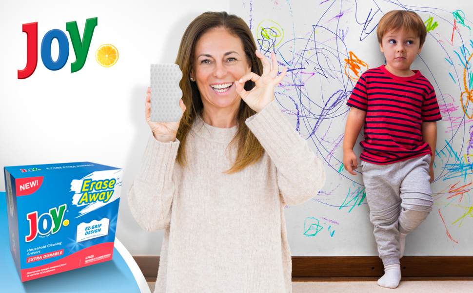 Joy Erase Away Magic Eraser Sponge Extra Durable