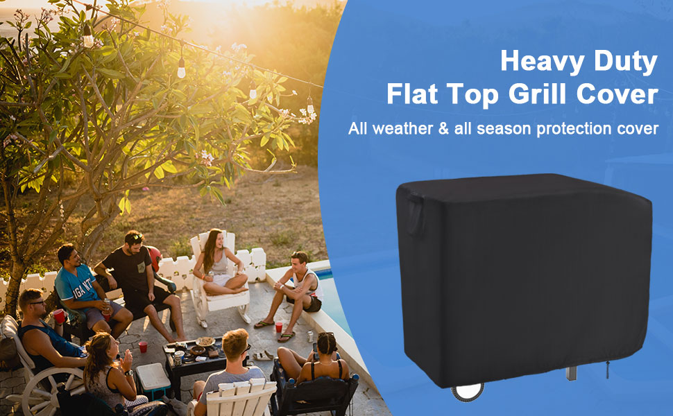 Guisong Flat Top Grill Cover for Royal Gourmet 2 Burner