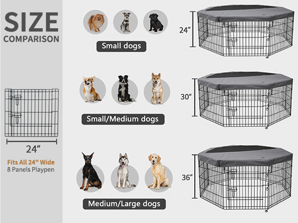 Amazon.com : PETIME Foldable Metal Dog Exercise Pen/Pet