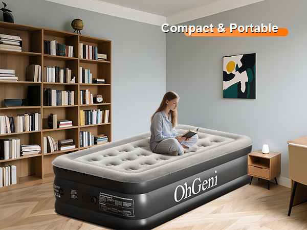 twin air mattress portable bed Compact Portable