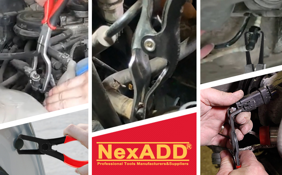 NEXADD Fuel Line Pliers Set 4Pcs Hose Remover 9 Inch