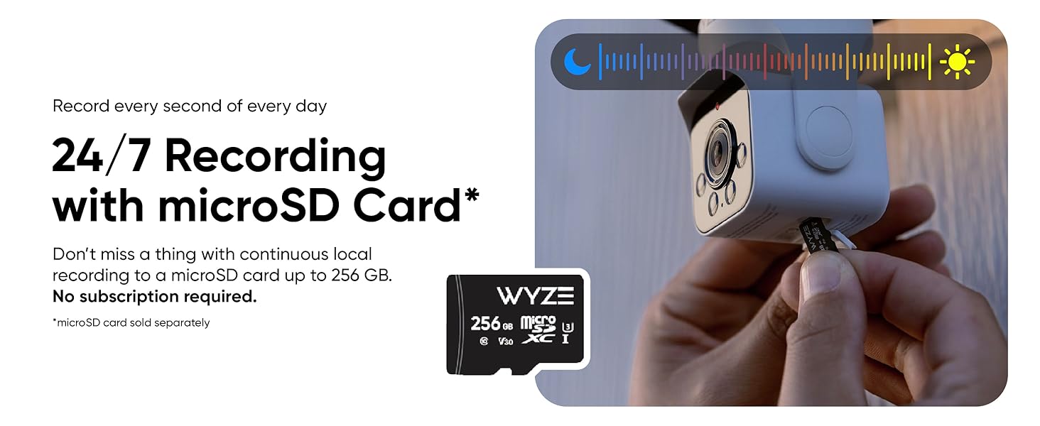 Stockage microSD Wyze Bulb Cam