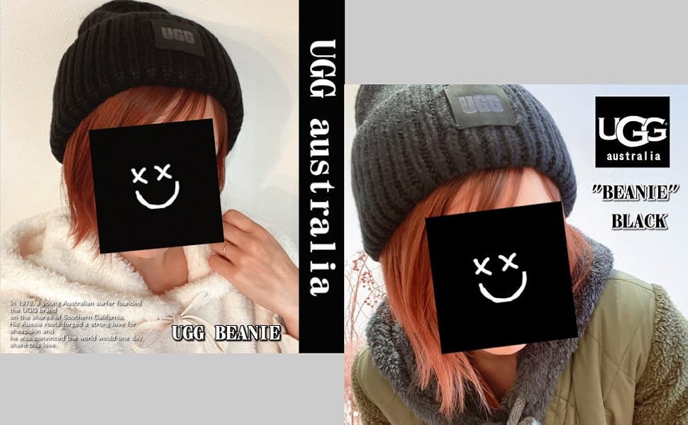 Amazon | [UGG(アグ)] CHUNKY RIB BEANIE 20061 BLACK (ワン