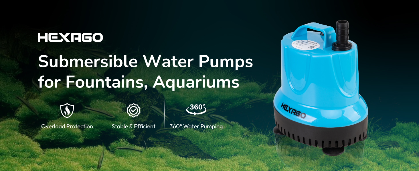 fountain pump 580GPH fountains pumps submersible outdoor fountain