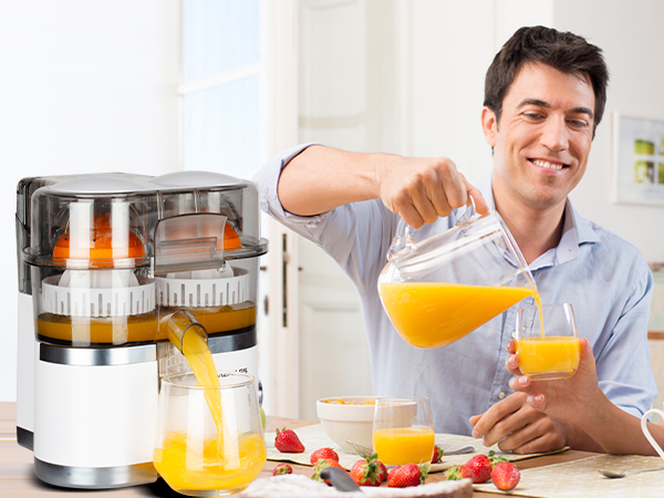 Amazon.com: Amzpass Dual-Head Electric Orange Juicer Squeezer