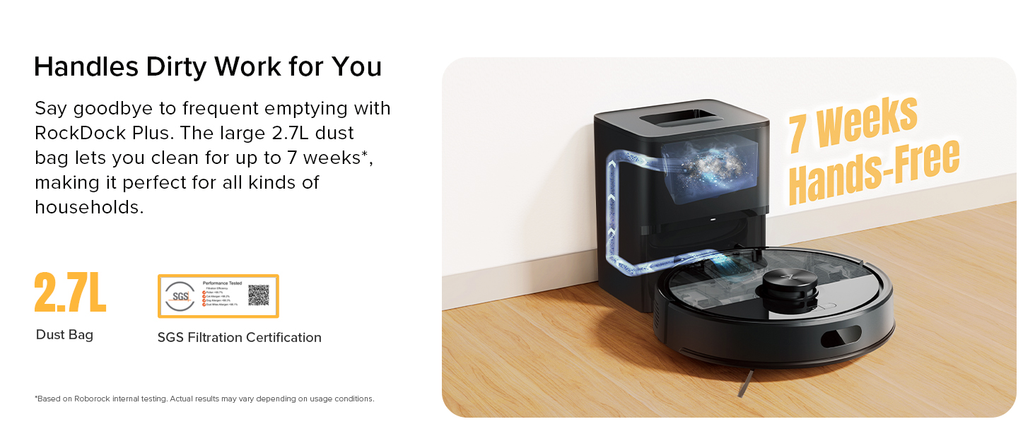 roborock Q7 M5+ robot vacuum self emptying
