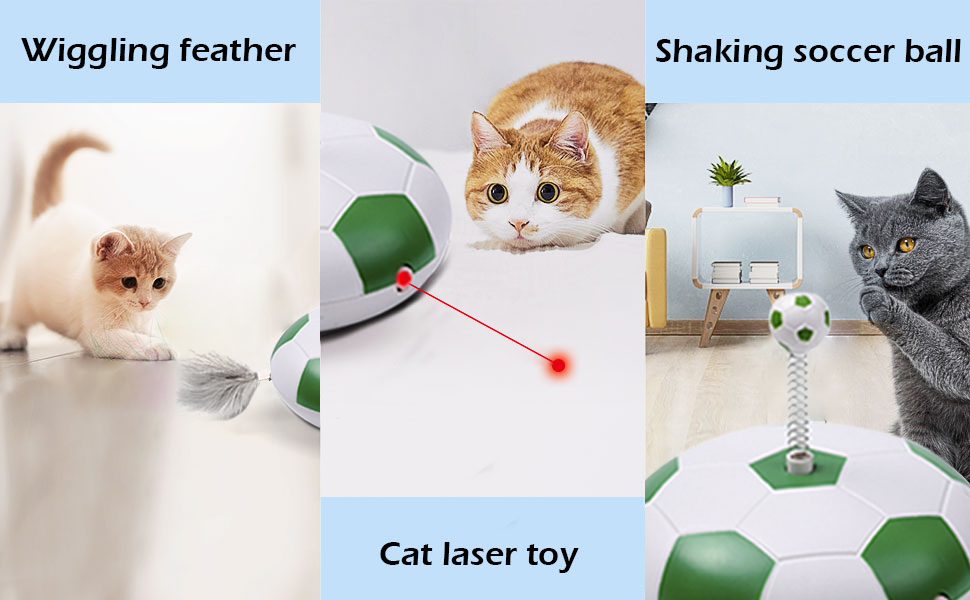 Cat Interactive Toys, Automatic Cat Toys for Indoor Cats, Electric 360