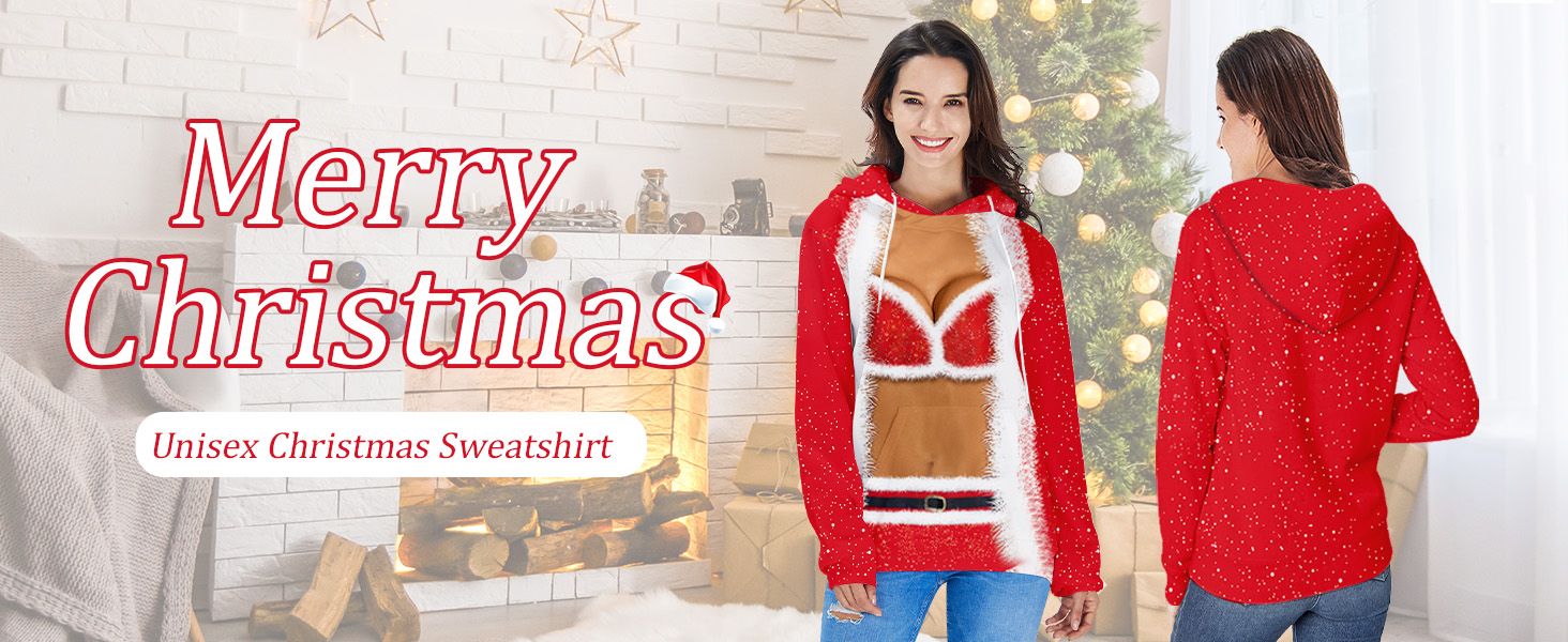 ugly christmas hoodie for women