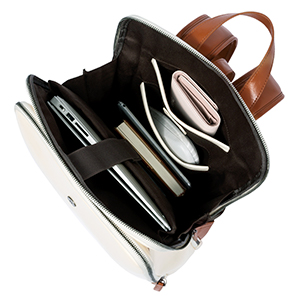 Leather Laptop Backpack Purse