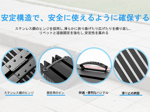 Amazon.co.jp: LEMNISCATE ブラック 車椅子 用 スロープ 長さ