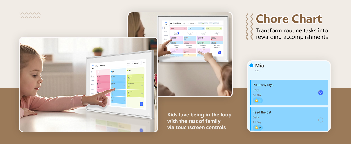 21.5-Inch Electronic Wall Calendar