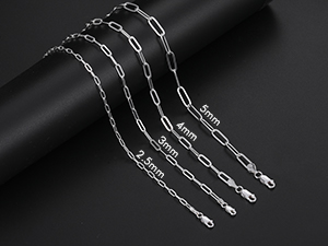 paperclip chain paperclip necklace silver chain for women silver necklace for women