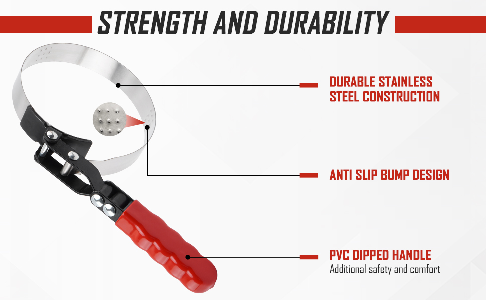 SPARKWHIZ Oil Filter Wrench Set, Oil Filter Removal Tool 2