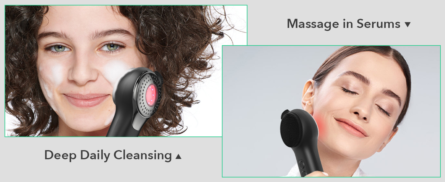 deep daily cleansing and massage in serums