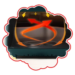 amion,Oil Free Air Fryer,Stainless SteelNonstick Frying Pot ,easy air fryer,heavy built,,SPN-MX9E8