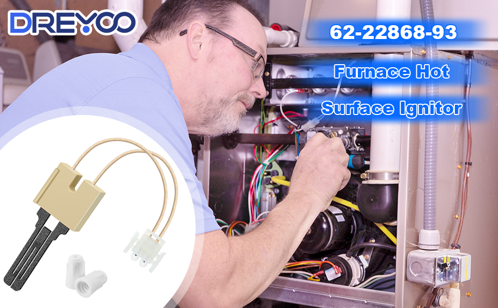 Dreyoo 1 Pack 622286893 Furnace Ignitor, Furnace Hot