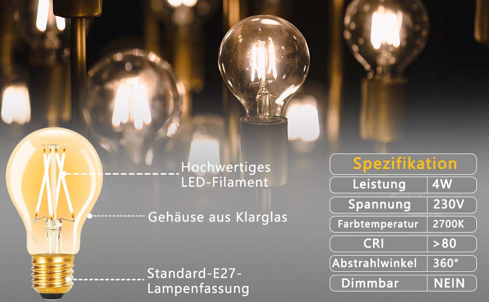 e27 led warmweiss
