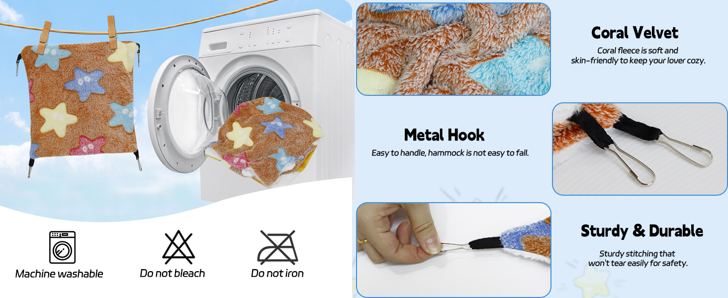 3 Pcs Guinea Pig Hammock, Rat Ferret Hanging Hammock Guinea Pig Accessories for Small Animals Chinchilla Parrot Sugar Glider Ferret Hamster Squirrel (11"×11") 10 ferret hammock