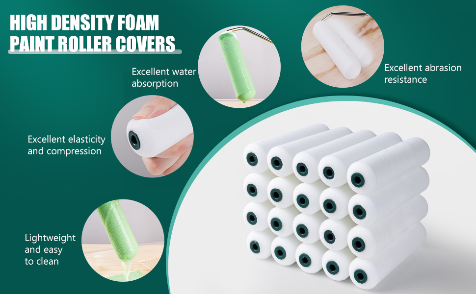 mini paint roller kit foam paint roller 6 inch small roller paint brush paint rollers 6 inch