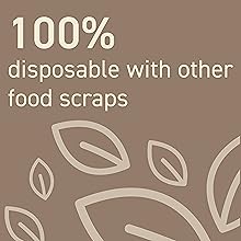 disposable with food scraps