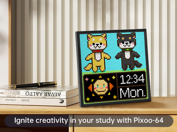 その他 Divoom pixoo64 Divoom Pixoo-64 - Customizable WiFi Pixel Art Display Frame