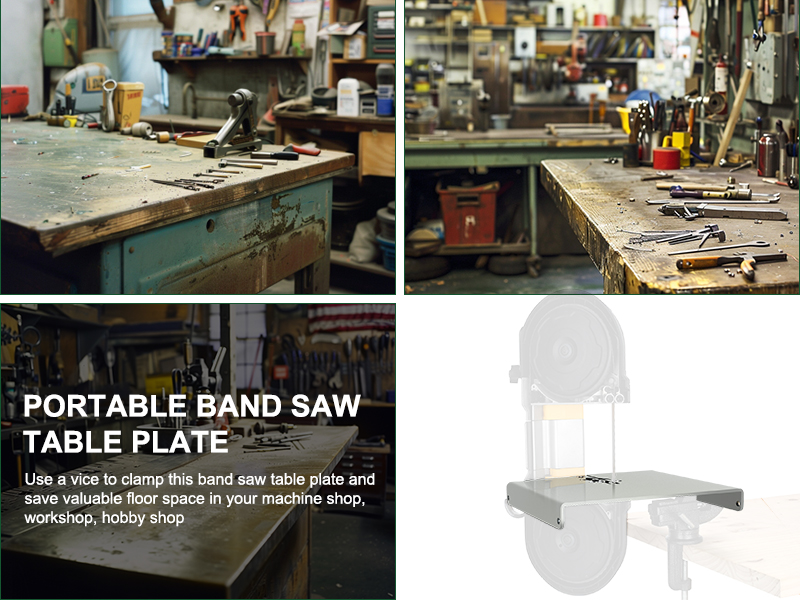 portable band saw table plate