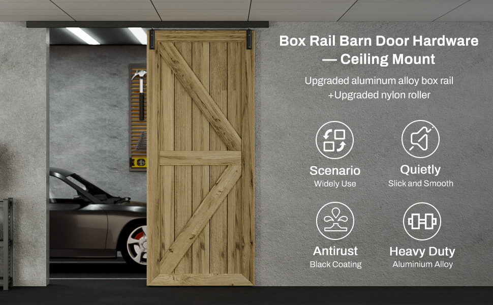 box rail ceiling mount