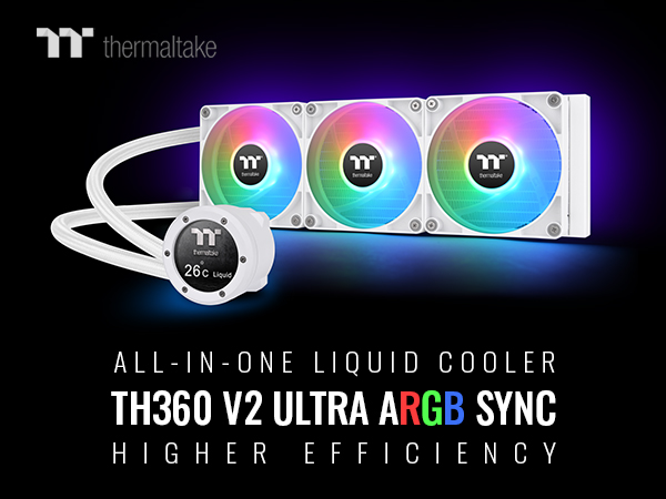 PC用ファン・クーラー TH360 V2 Ultra ARGB CL-W405-PL12SW-A Amazon.com: Thermaltake TH360 V2 Ultra ARGB Sync/AlO Liquid