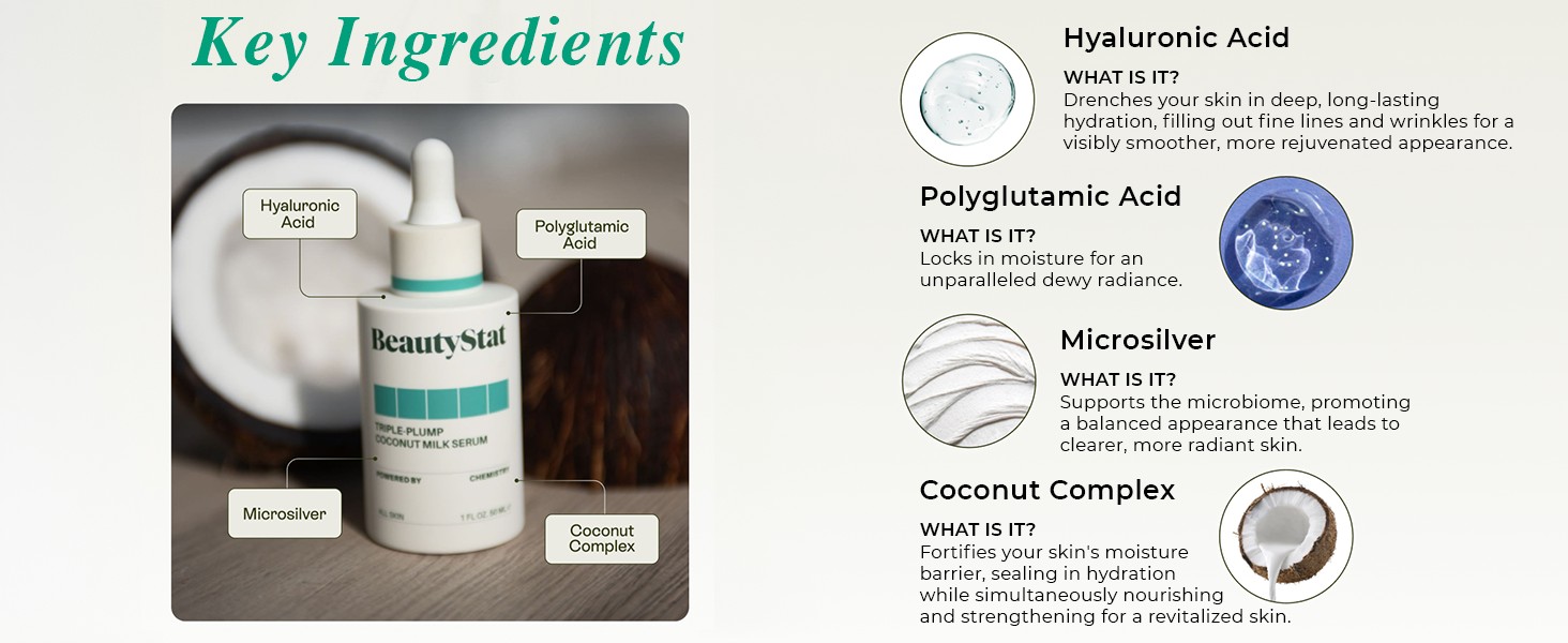 BeautyStat Triple-Plump Coconut Milk Serum