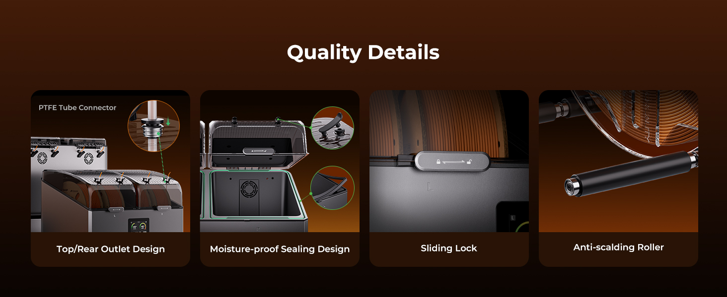 4 Spools 3D Printer Filament