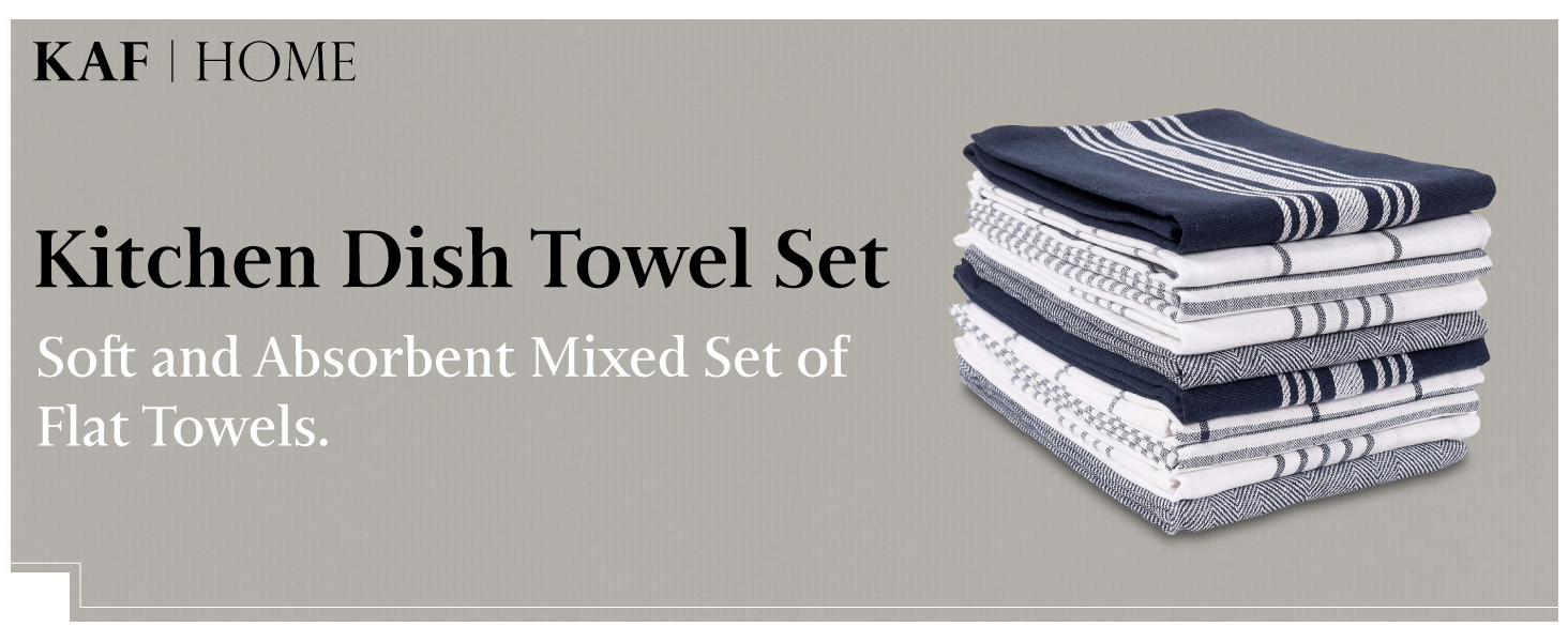 KAF Home Soho Kitchen Dish Towel Set of 10