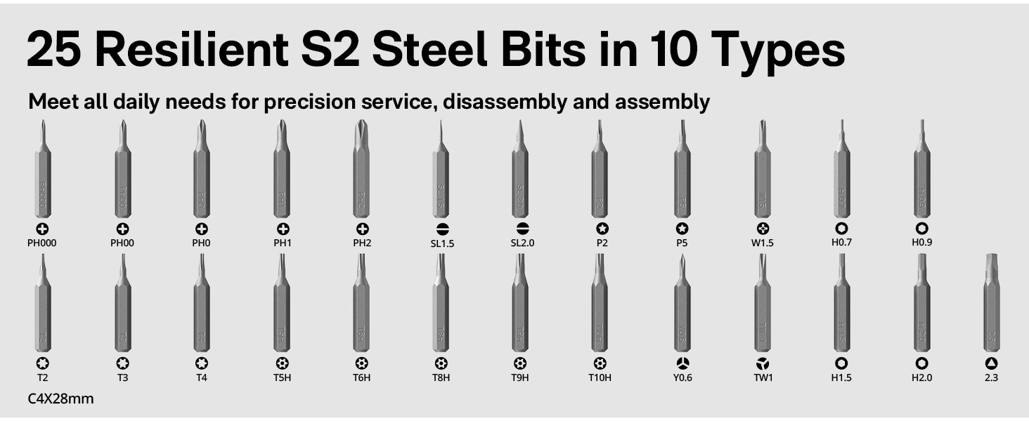 24 in 1 screwdriver set electric mini screwdriver set with case electronics screwdriver set