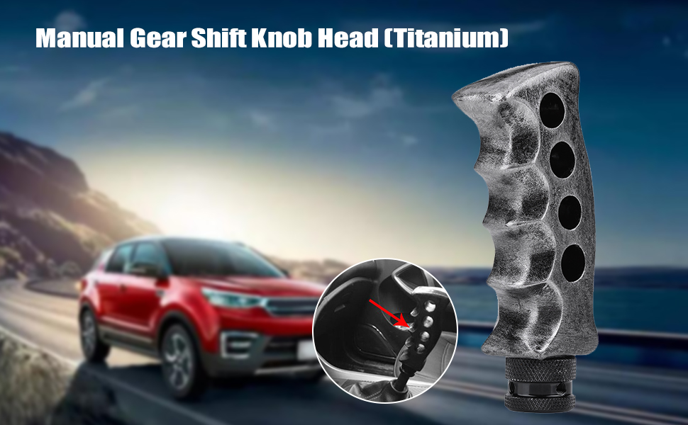 Universal Manual Gear Shift Knob Head, Gun Grip Shift Knob Knife Handle