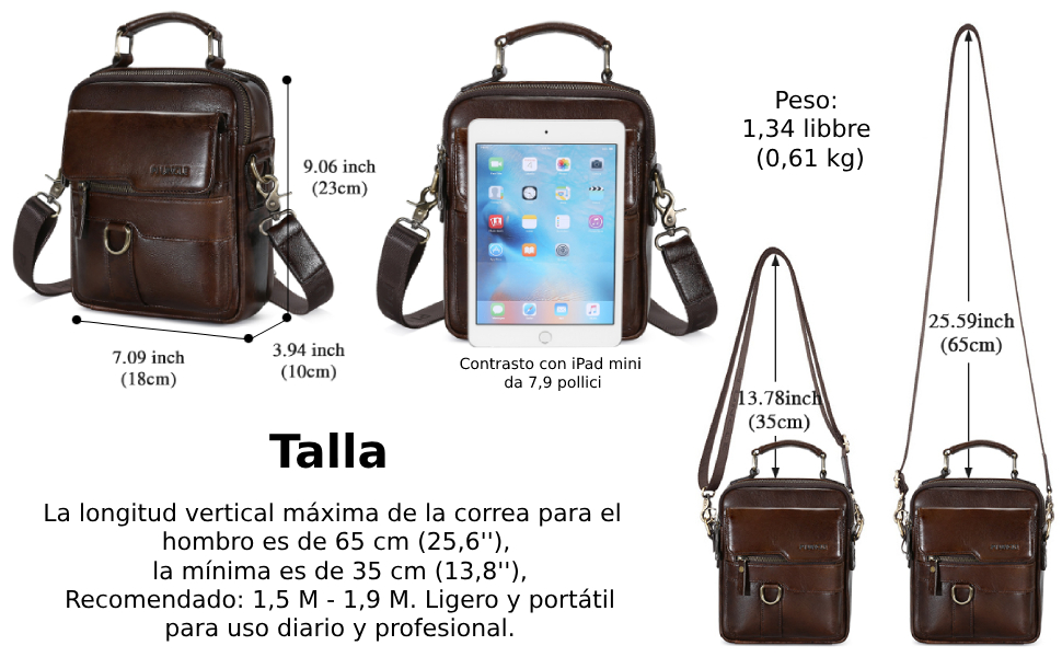 Bolso bandolera para hombre