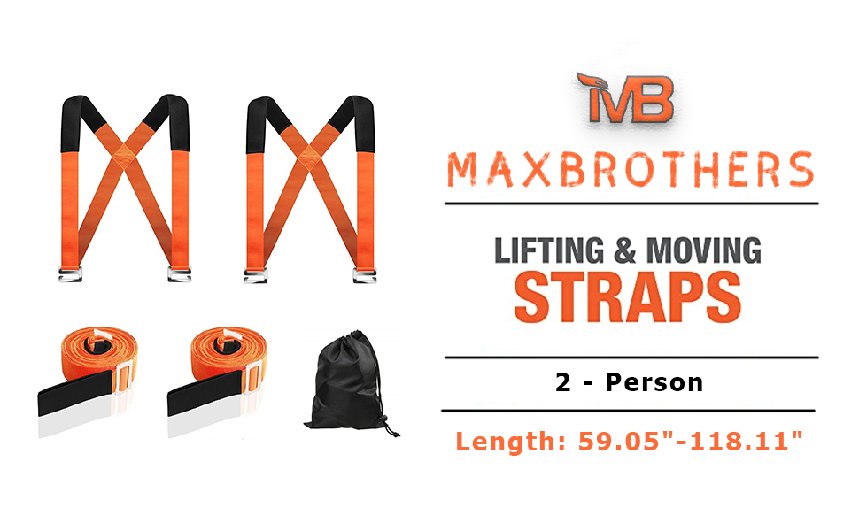MAXBROTHERS Moving Straps, Shoulder Lifting for Move, Lift, Carry