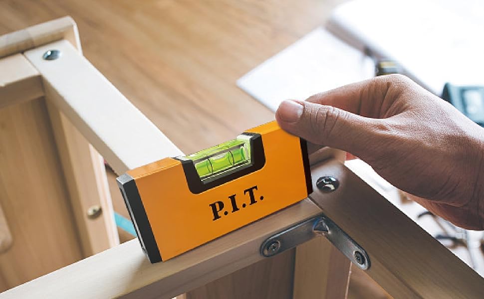 P.I.T. Bubble Levels Set with Circular Bubble Level/RV T Level/Hanging