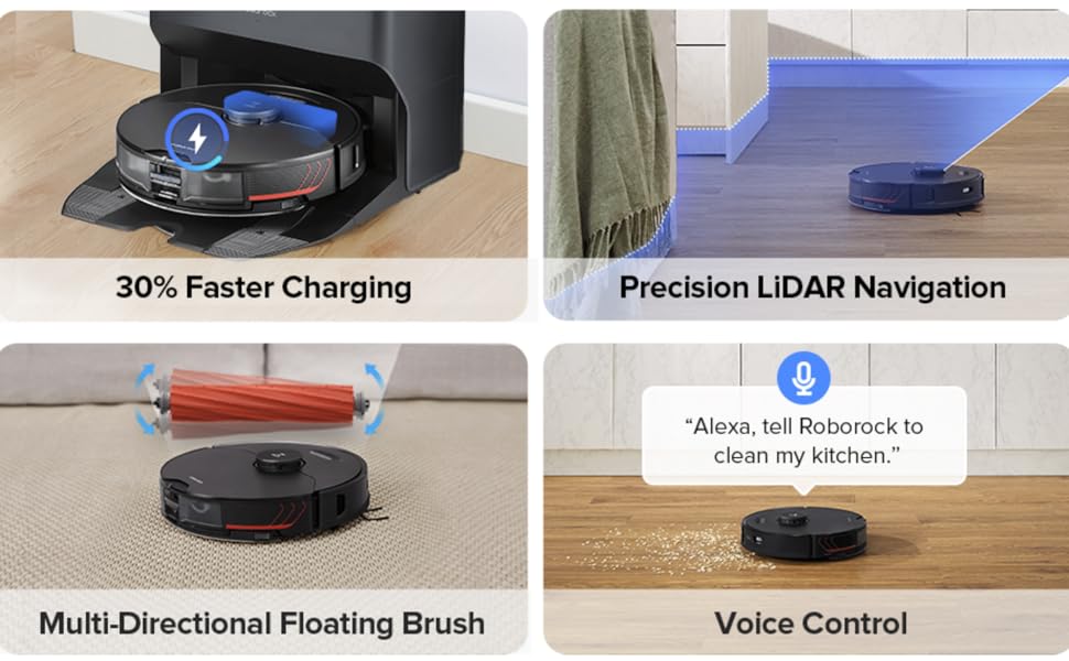 Roborock S7 MaxV Ultra Robot Vacuum and Sonic Mop with AutoEmpty Dock