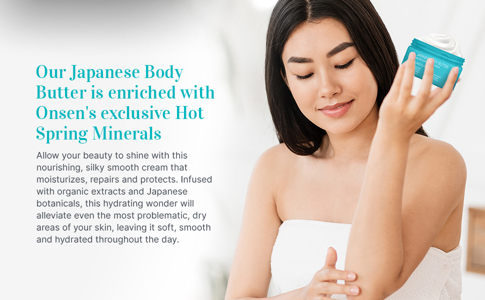 Onsen Secret Japanese Body Butter Skin Refinery Cream Natural and