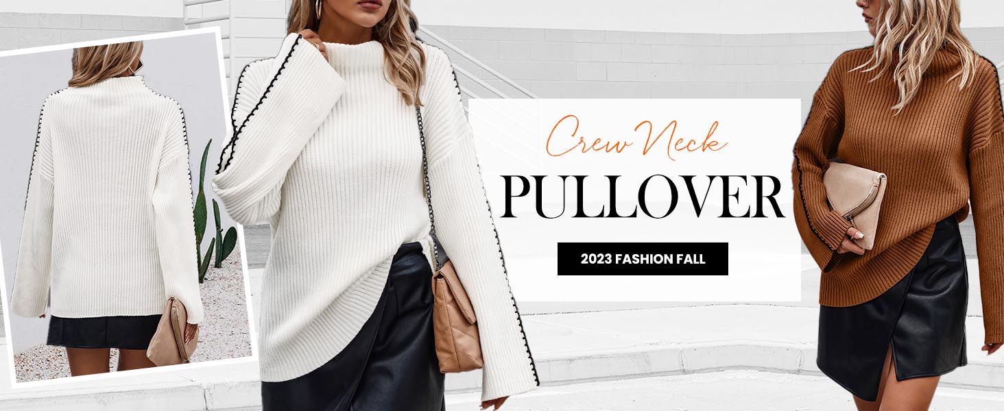 womens sweaters fall mock neck sweater chunky sweater knit sweater oversized sweater fall fashion
