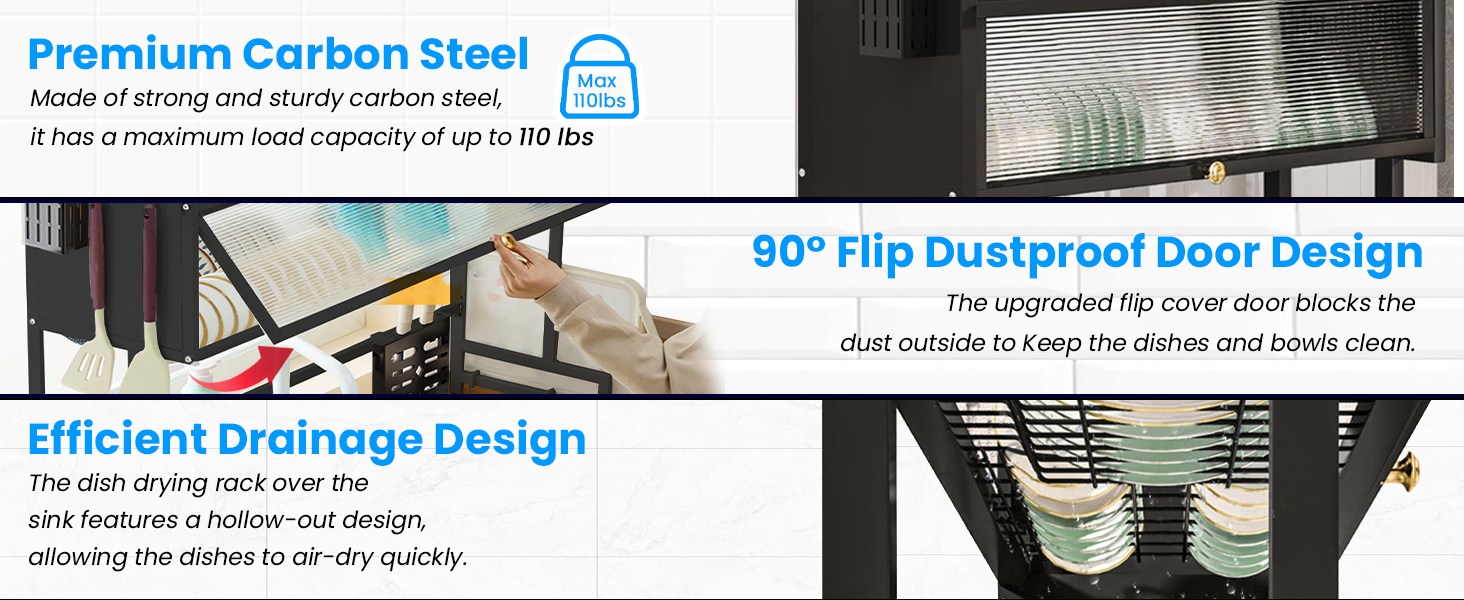 over sink dish drying rack