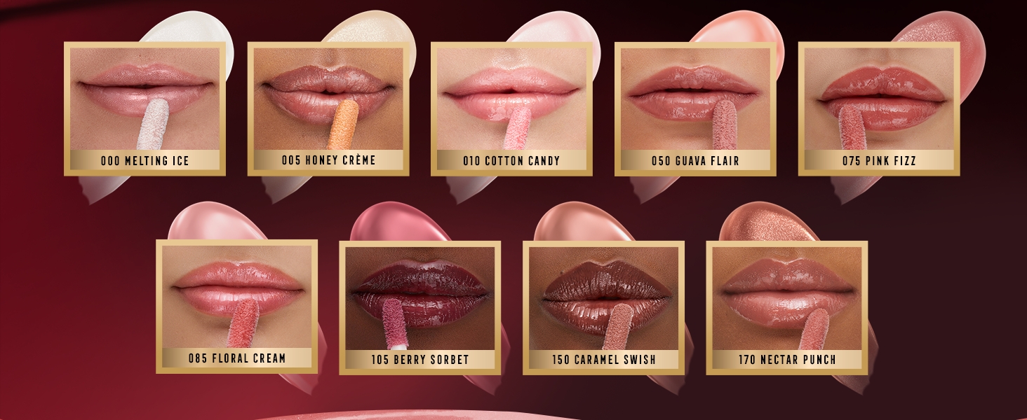 MAX FACTOR 2000 CALORIE LIP GLAZE SHADES