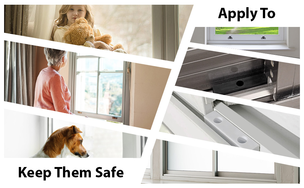 IEASYDWW Window Locks, 16 Sets, Sliding Window Locks, Window limit