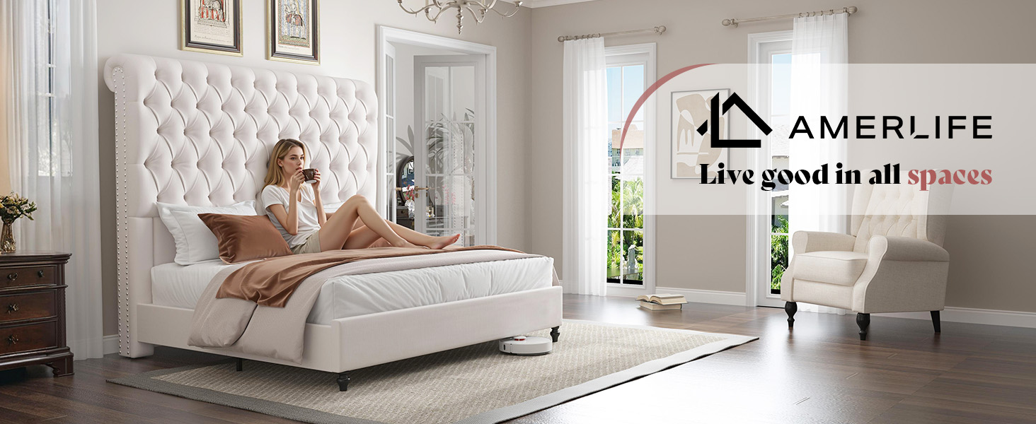 king bed frame and headboard