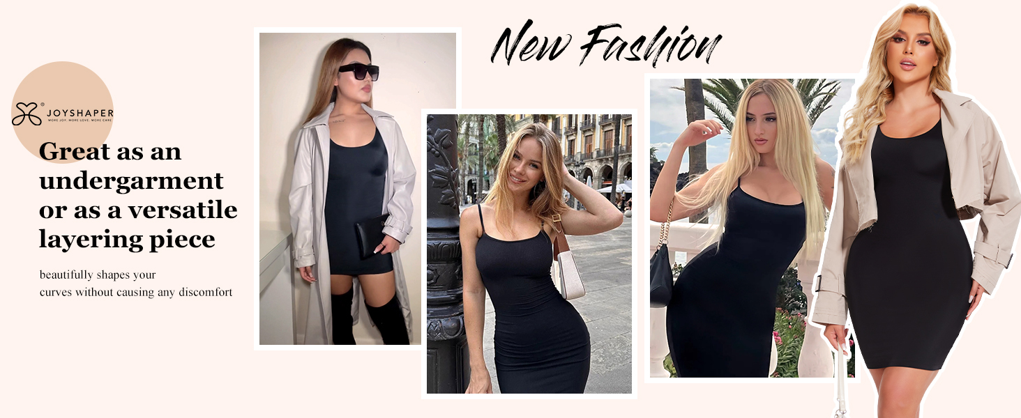 full body shapewear slip dress