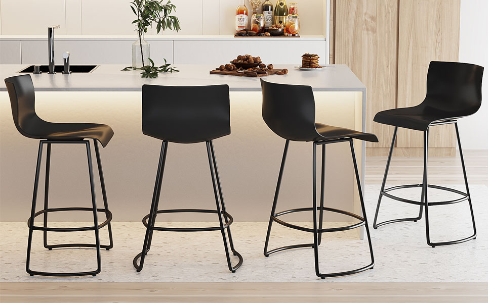 POINTANT Bar Stools Set of 4 Bar Stools Counter Height Bar Stools Modern Swivel Bar