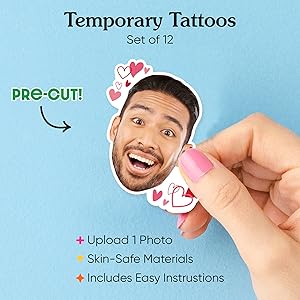 Valentine's Day Tattoo Sticker Party Favors
