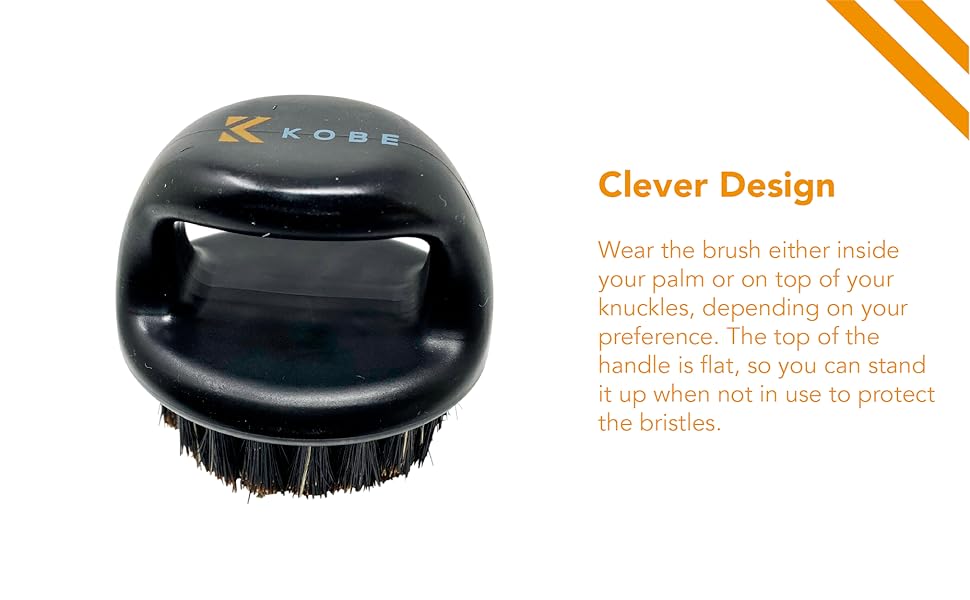 finger beard brush