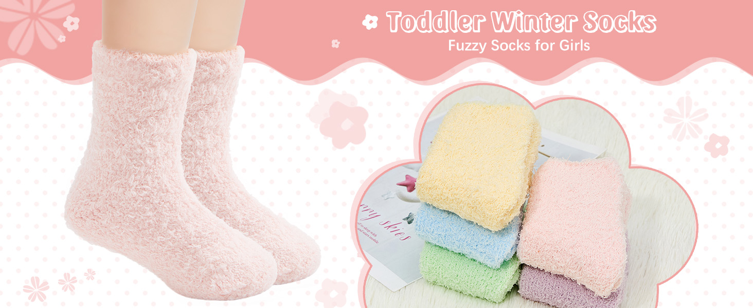  Kids Fuzzy Socks 